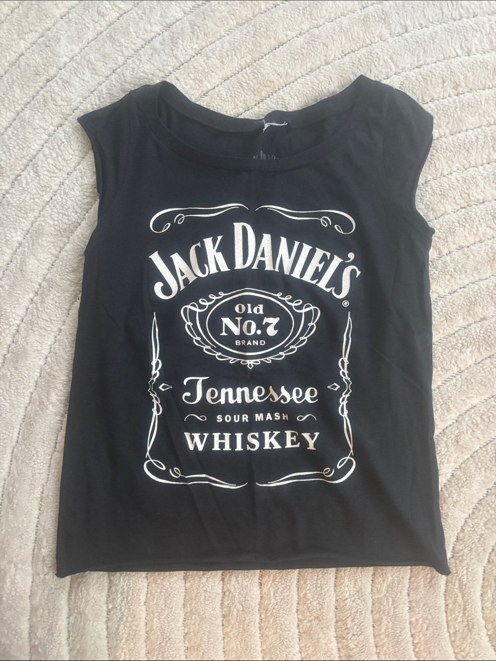 Jack Daniels Black womens Tank Top with White Logo purchased in Nashville
